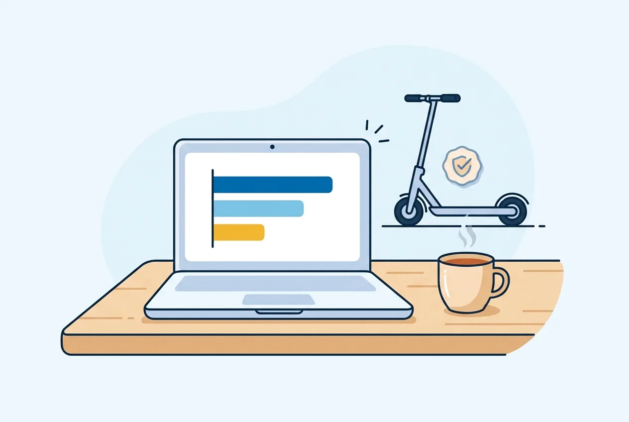 Illustration: Laptop mit Tarifvergleich
