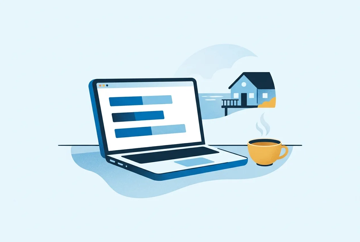 Illustration: Laptop mit Tarifvergleich