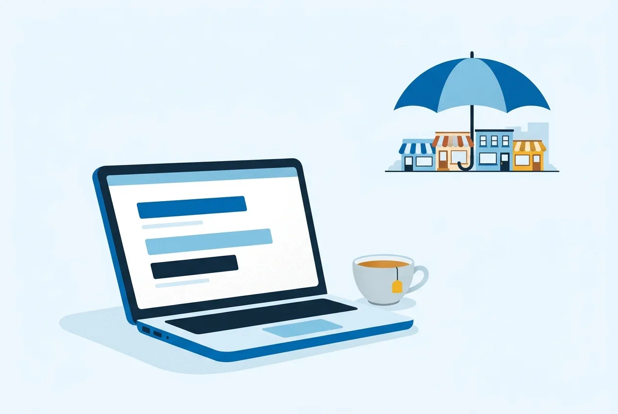 Illustration: Laptop mit Tarifvergleich