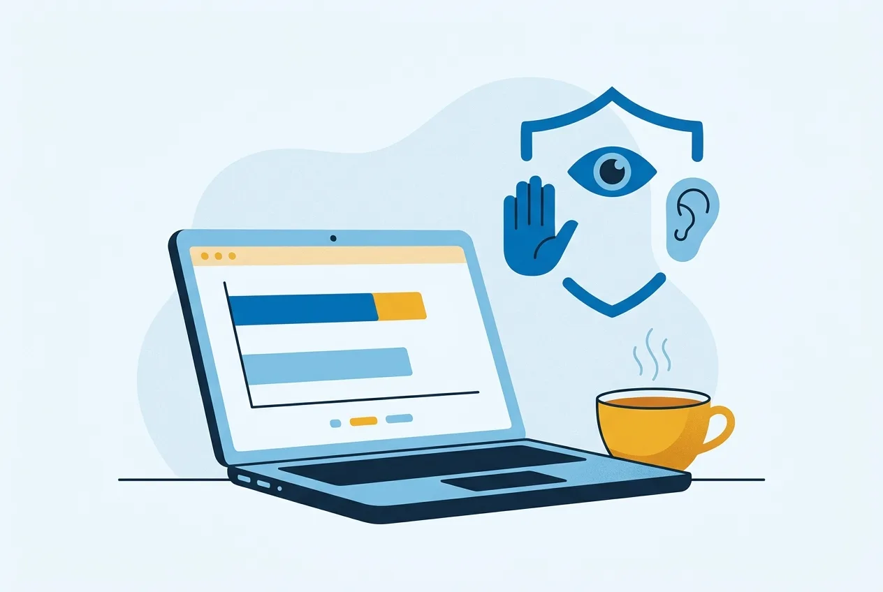 Illustration: Laptop mit Tarifvergleich