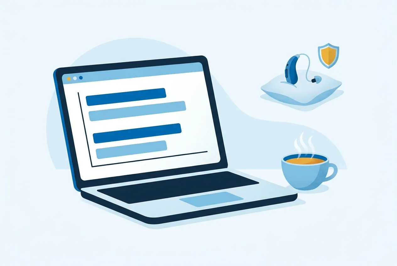Illustration: Laptop mit Tarifvergleich