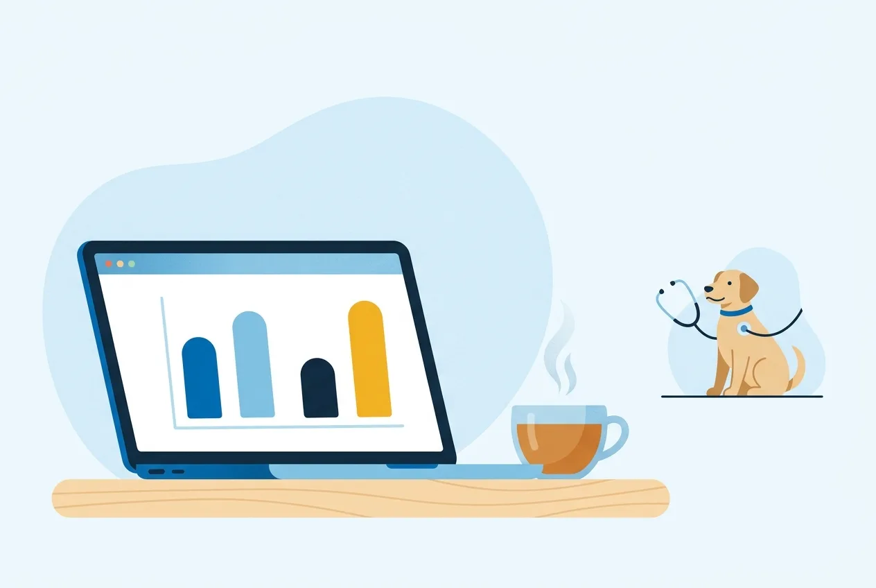 Illustration: Laptop mit Tarifvergleich