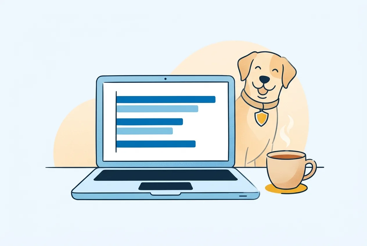 Illustration: Laptop mit Tarifvergleich