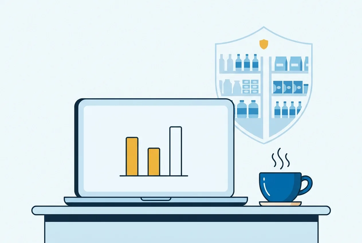 Illustration: Laptop mit Tarifvergleich