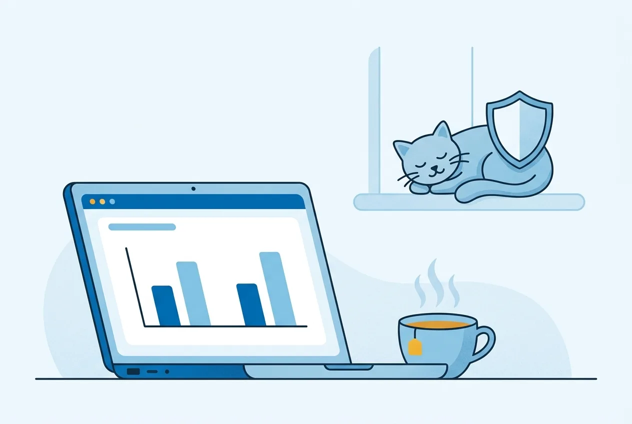 Illustration: Laptop mit Tarifvergleich