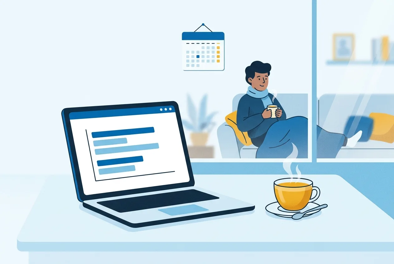 Illustration: Laptop mit Tarifvergleich