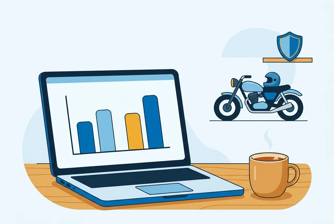 Illustration: Laptop mit Tarifvergleich