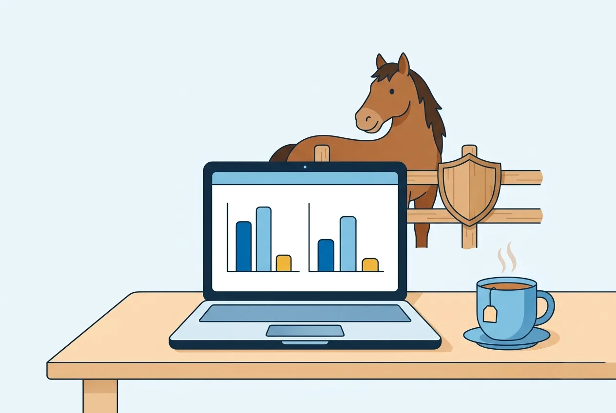 Illustration: Laptop mit Tarifvergleich