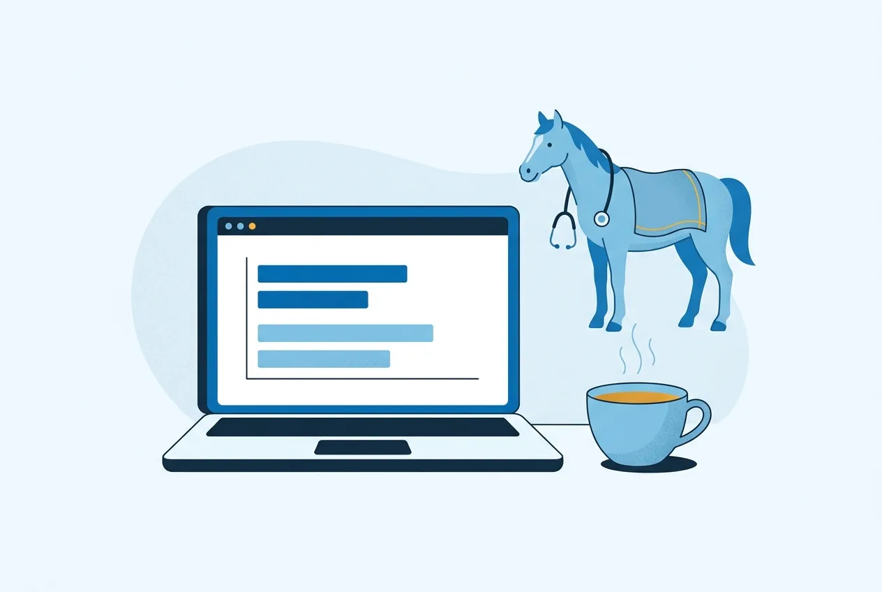 Illustration: Laptop mit Tarifvergleich