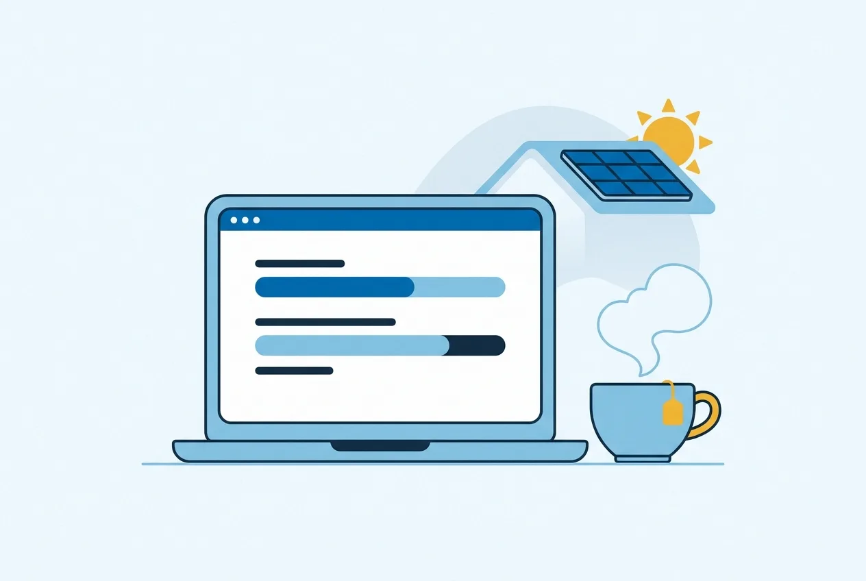 Illustration: Laptop mit Tarifvergleich