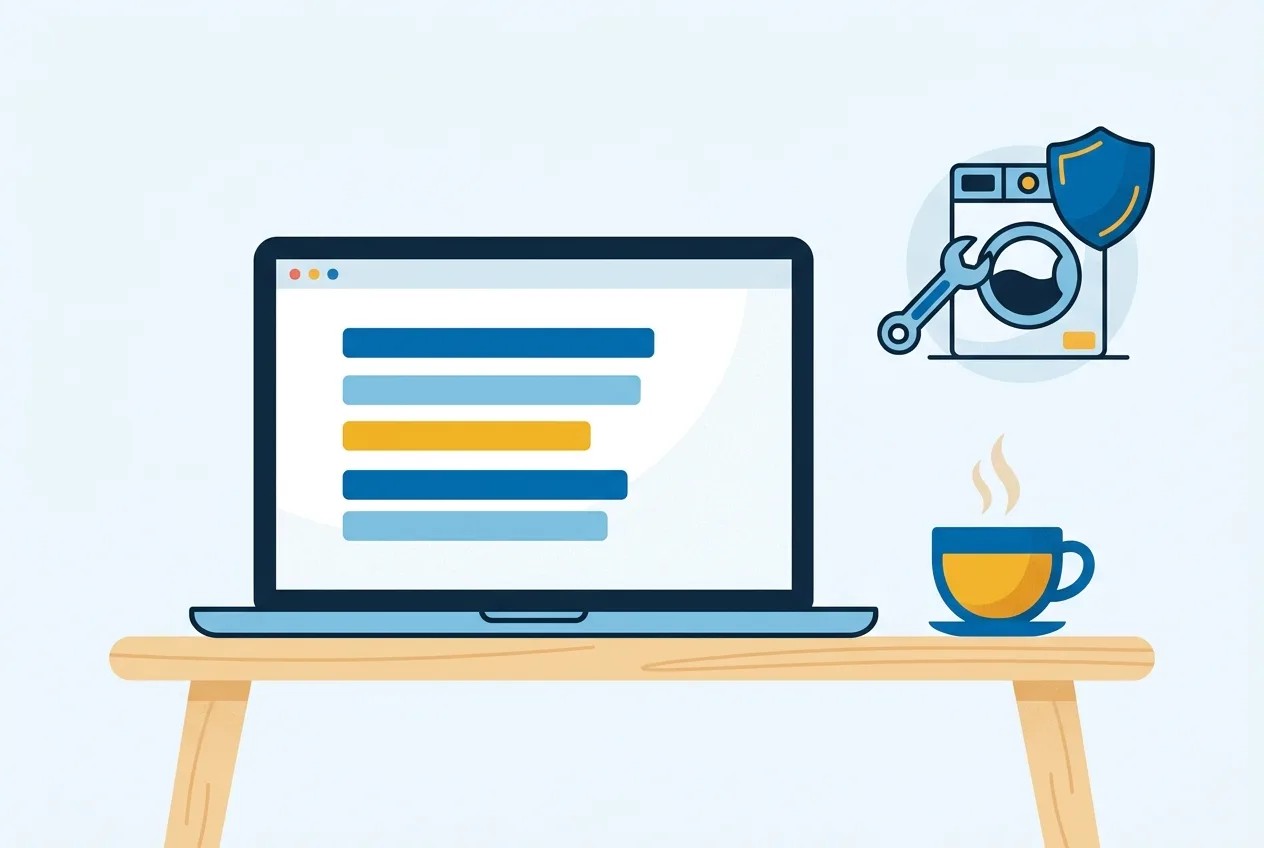 Illustration: Laptop mit Tarifvergleich