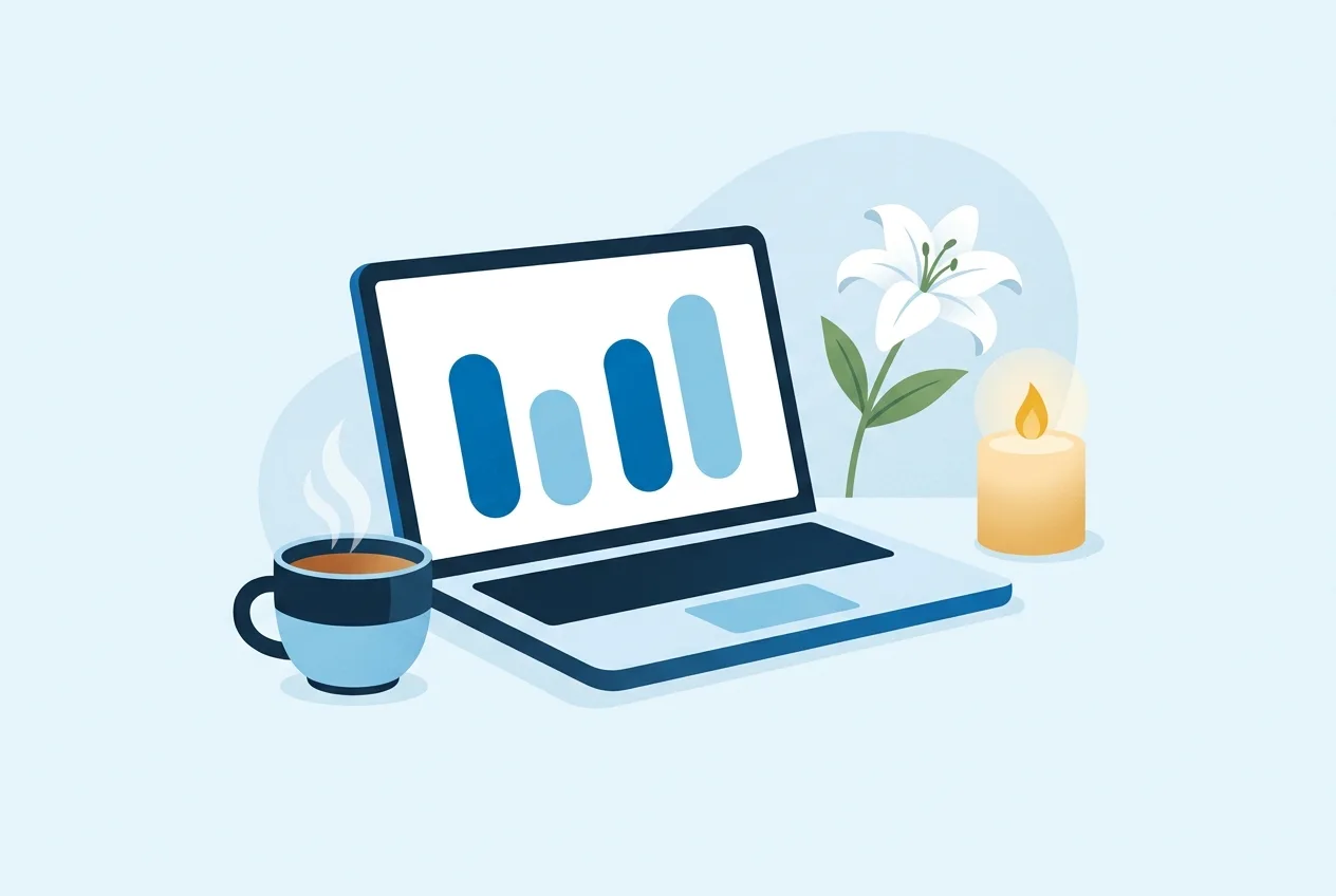 Illustration: Laptop mit Tarifvergleich