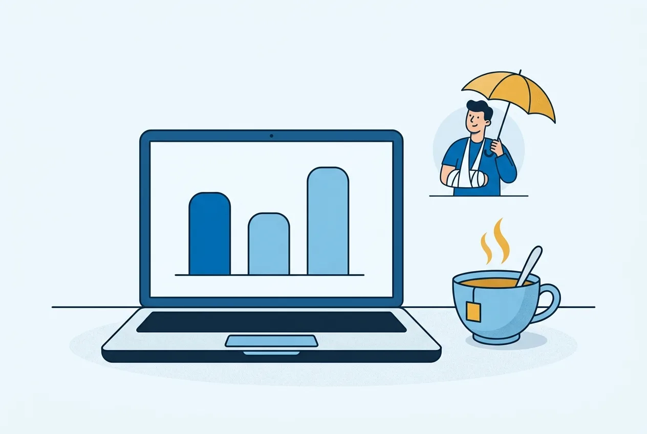 Illustration: Laptop mit Tarifvergleich