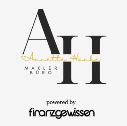 Logo AH Maklerbüro Annette Hanke — powered by finanzgewissen