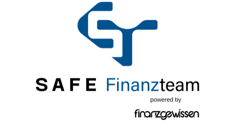 Logo SAFE Finanzteam — powered by finanzgewissen