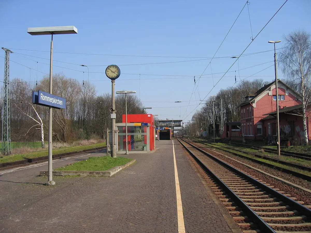 Der Bahnhof Rommerskirchen im Rhein-Kreis Neuss