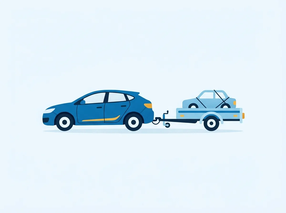 Illustration: Anhängerversicherung
