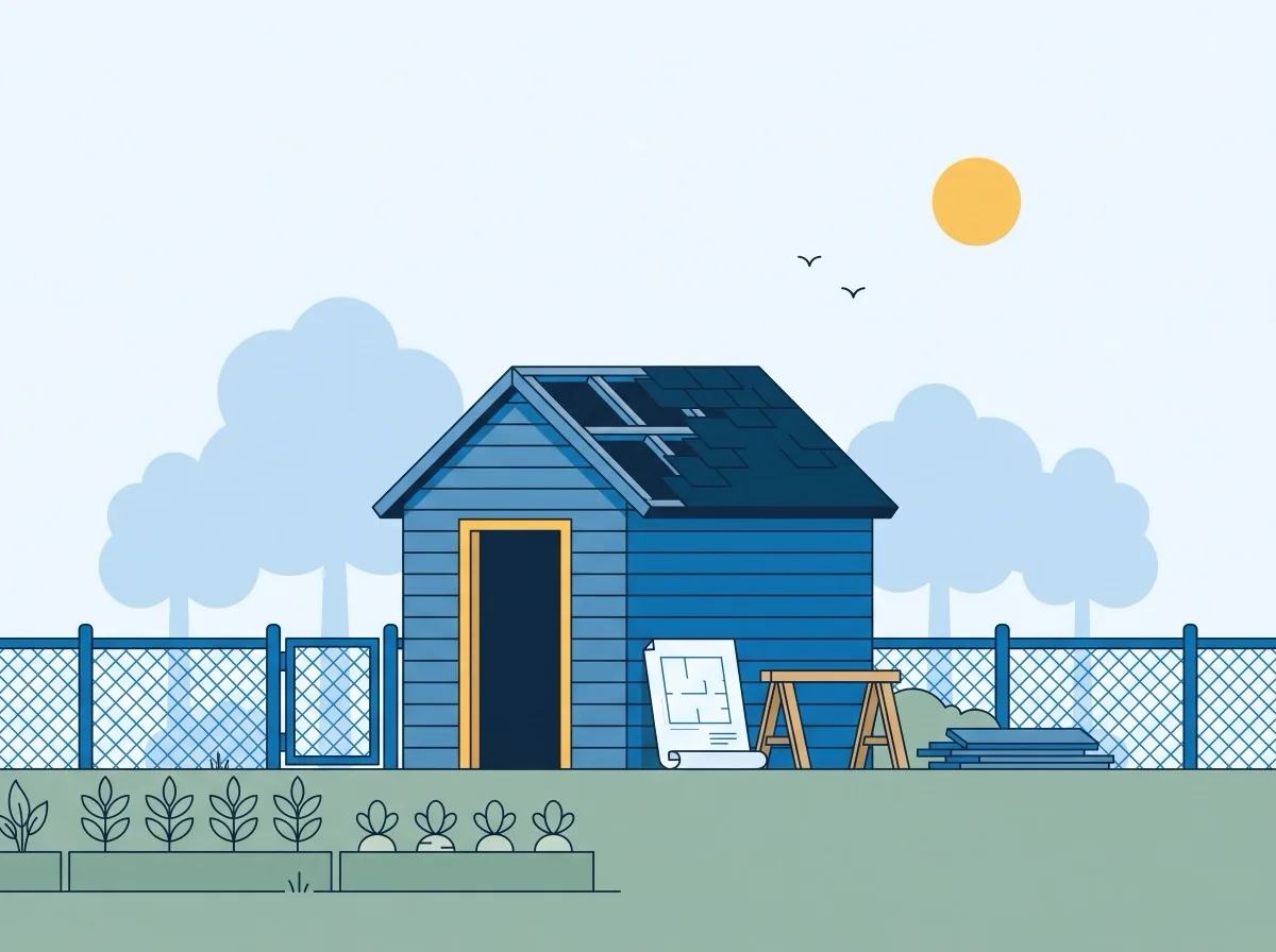 Illustration: Was darf ich im Kleingarten bauen?