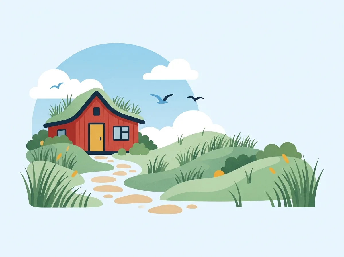 Illustration: Ferienhausversicherung in Dänemark