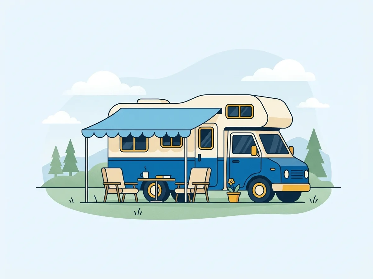 Illustration: Dauercampingversicherung
