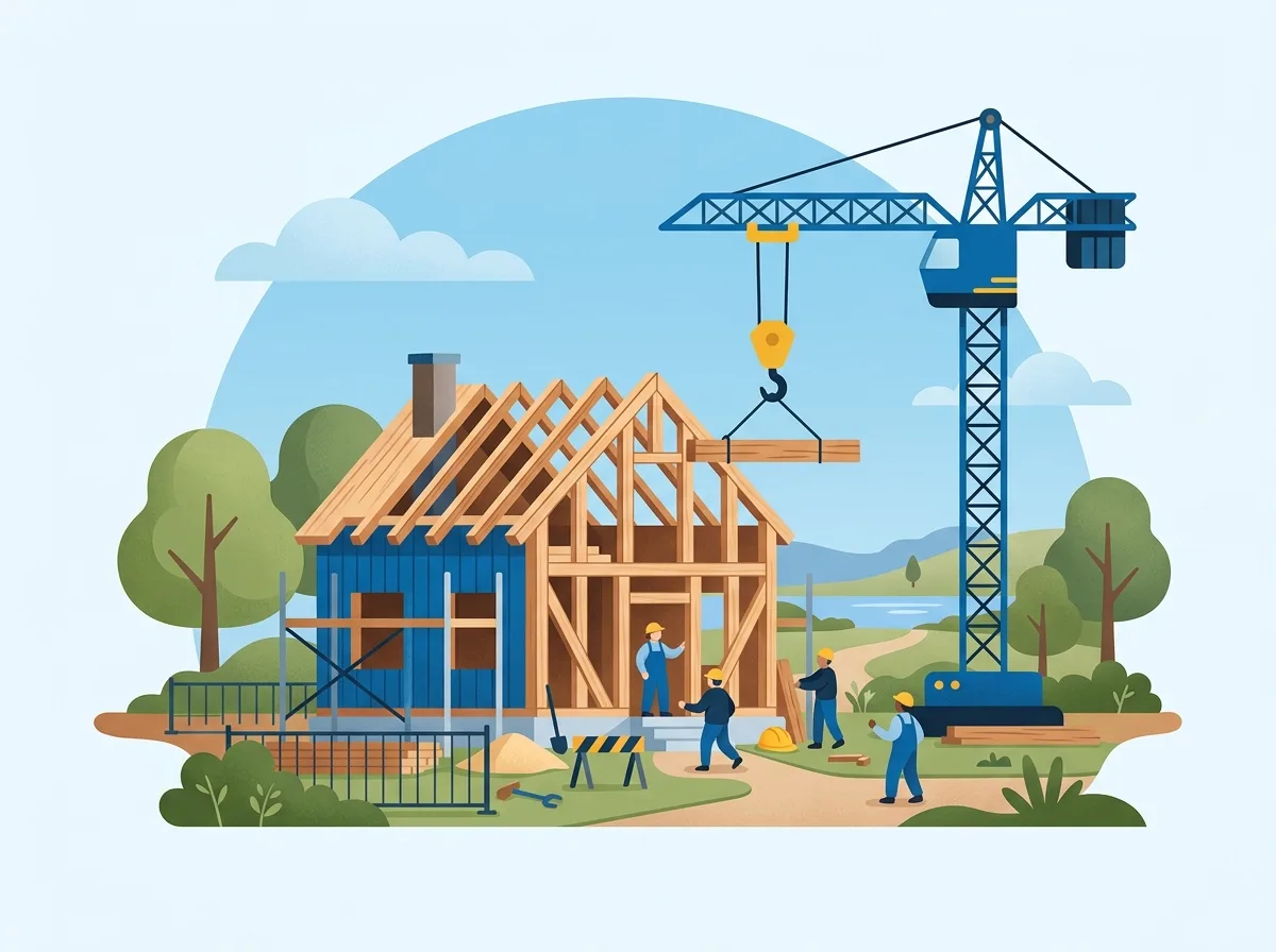 Illustration: Feuerrohbauversicherung