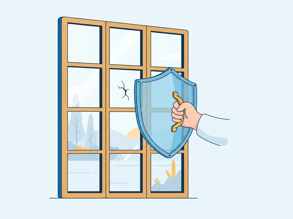 Illustration: Glasbruchversicherung