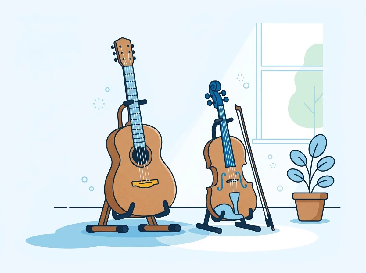Illustration: Musikinstrumentenversicherung