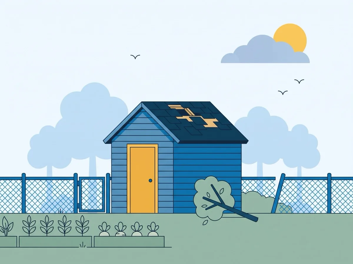 Illustration: Schaden im Kleingarten
