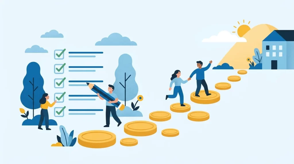 Illustration: 5 praktische Tipps: So sicherst du deine finanzielle Zukunft