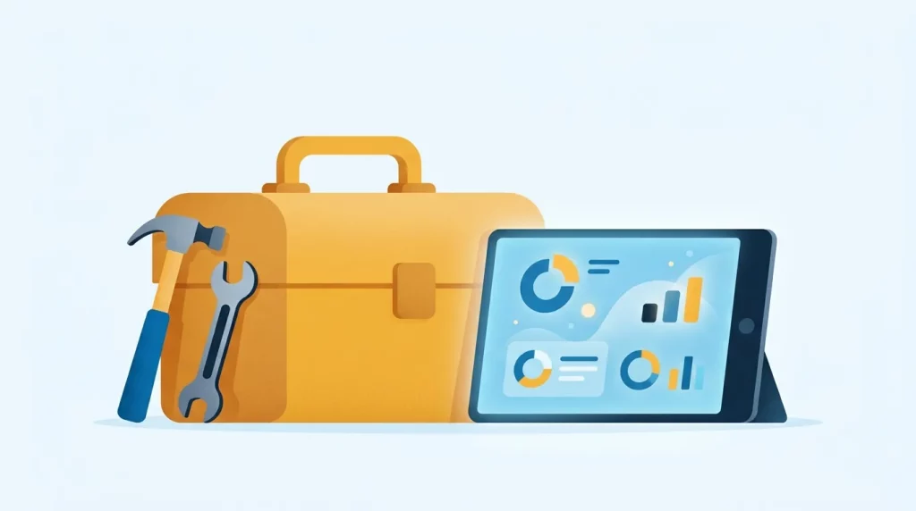 Illustration: Digitalisierung im Handwerk: Vom Pflichtprogramm zur Zukunftschance