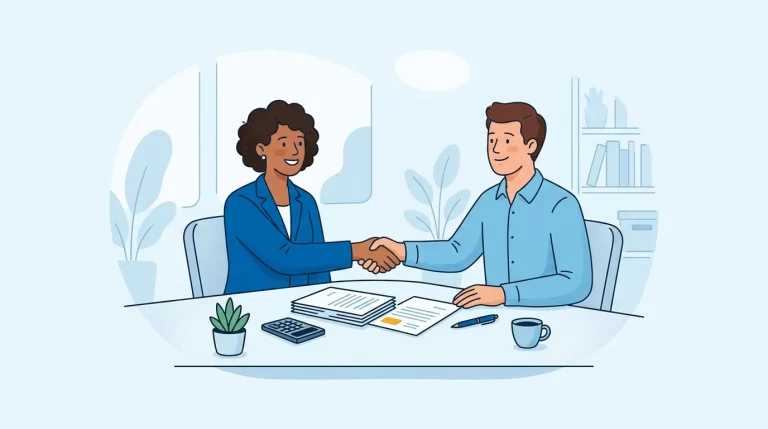Illustration: FINANCEDOOR GmbH Test 2026: Ein genauerer Blick auf die Honorar-Finanzberatung