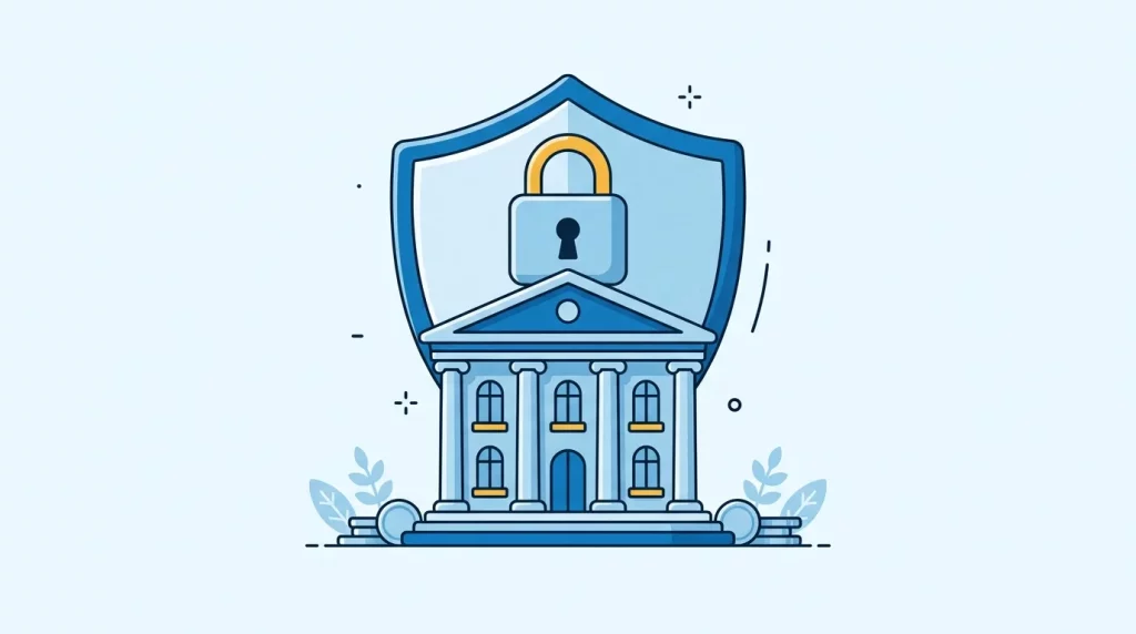 Illustration: Sollten Cyber-Sicherheitsfaktoren deine Entscheidung einer Bank beeinflussen?